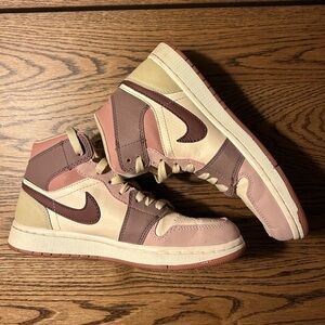 Air Jordan Mid- Dark Pony Smoky Mauve